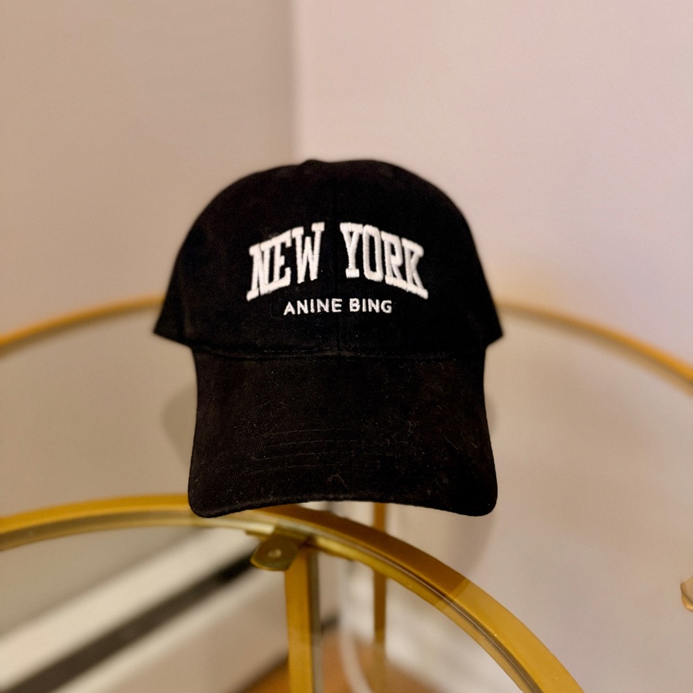 Anine Bing New York Black Cap